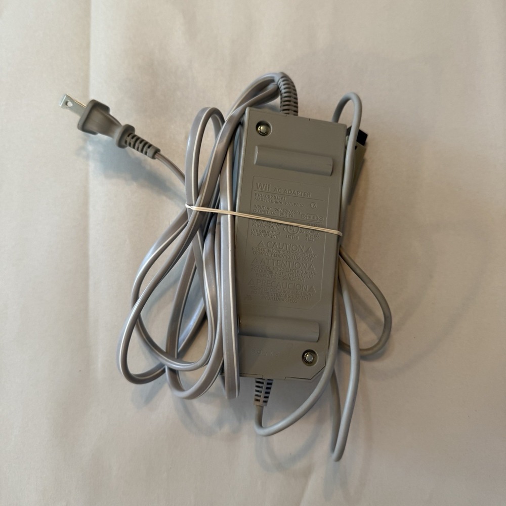 Gray Nintendo RVL-002 Wii AC Power Adapter